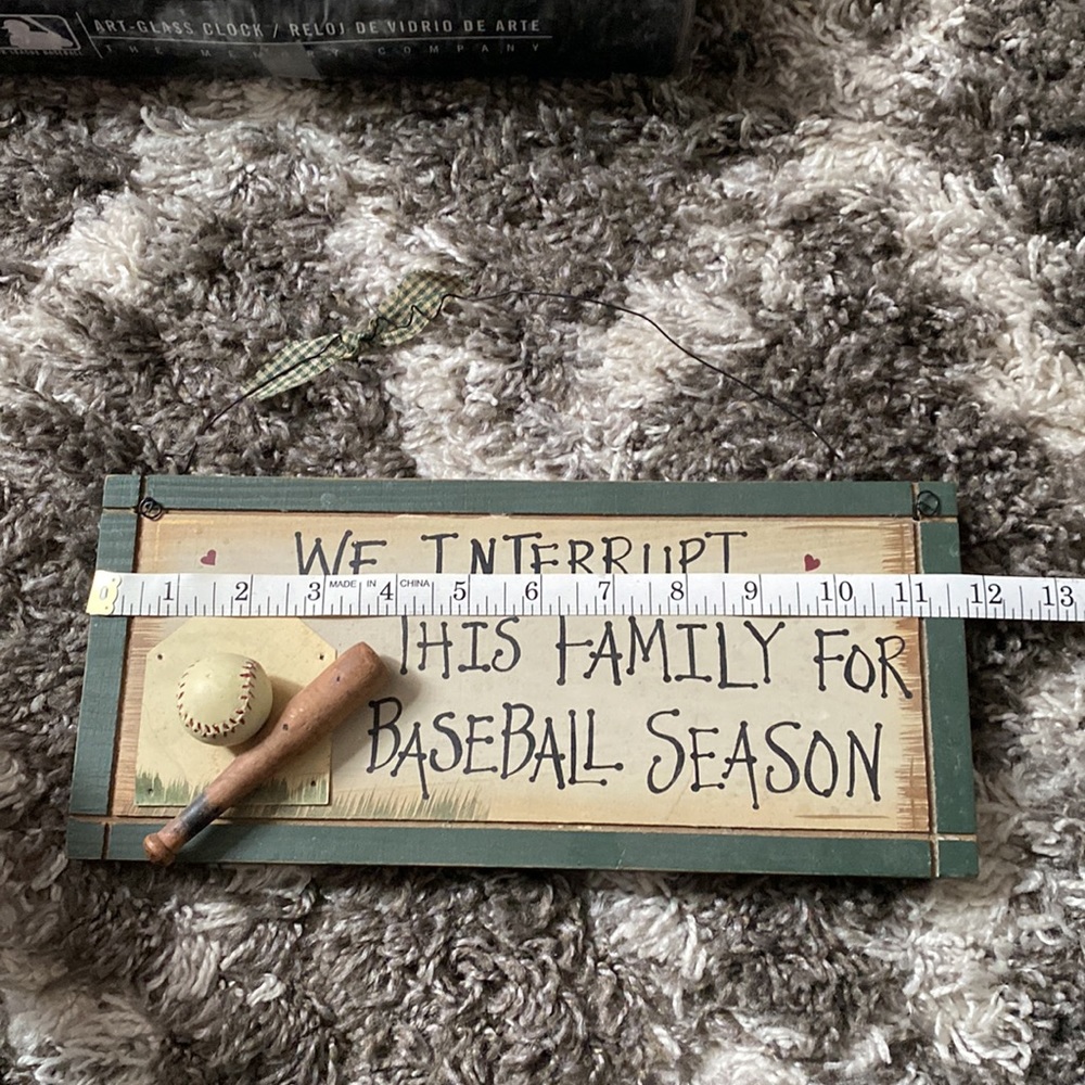 Baseball home decor sign - Picture 4 of 5
